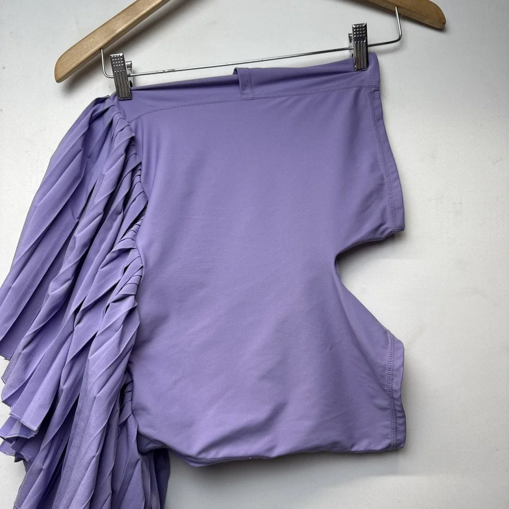 SANTINY Pleated Tennis Skirt for Women with Large Purple‎